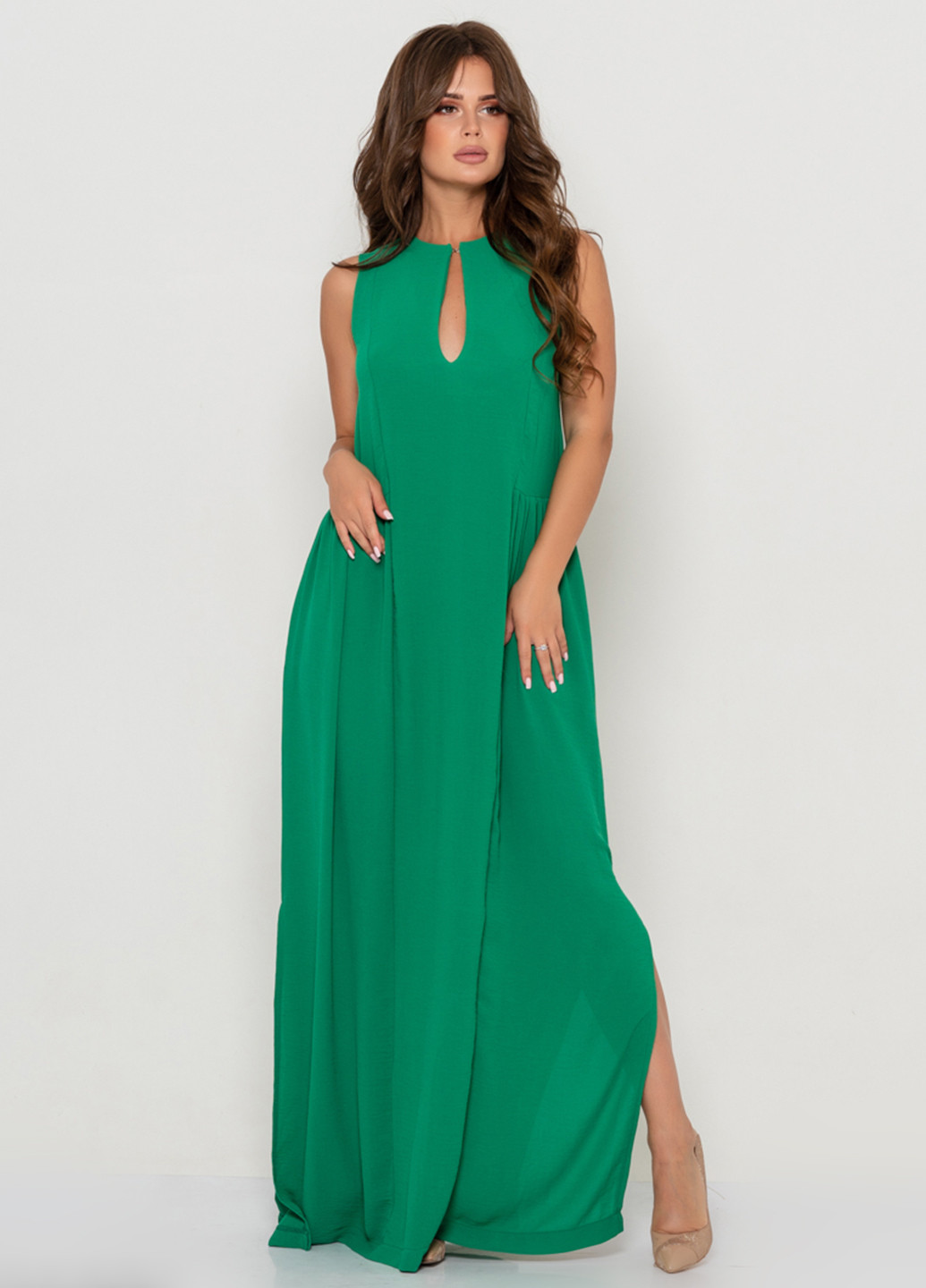 Зеленое кэжуал платье Issa однотонное