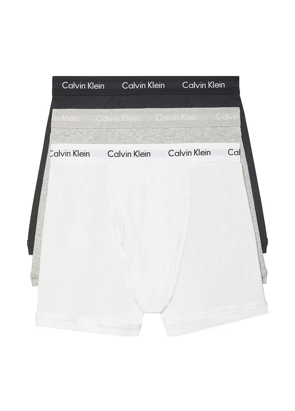 Трусы (3 шт.) Calvin Klein боксеры логотипы комбинированные домашние трикотаж, хлопок