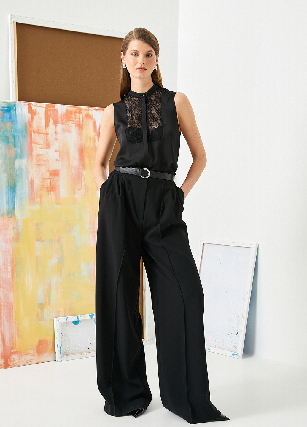 Чорна блуза KOTON