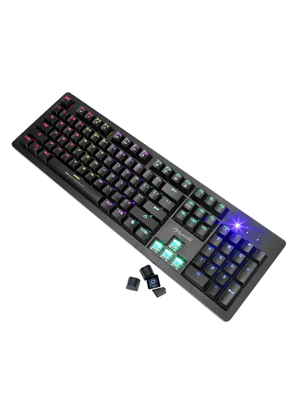 Клавіатура (KG916) Marvo KG916 Multi-LED Mechanical Blue Switch USB (253468430)