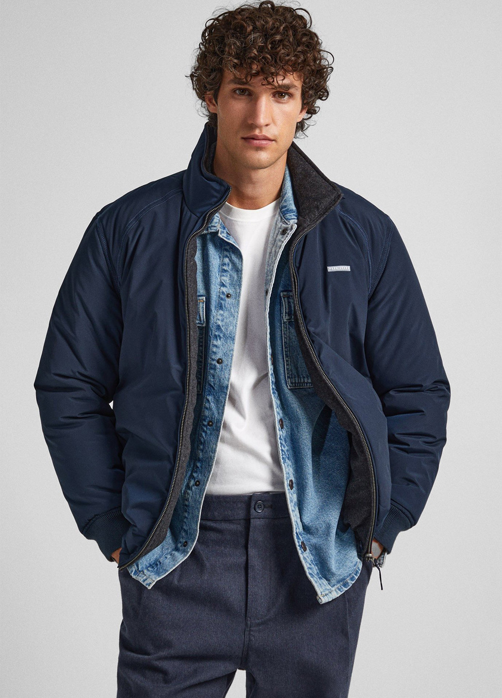 Комбінована зимня куртка двостороння Pepe Jeans