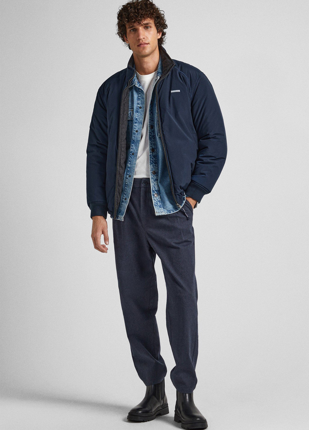 Комбінована зимня куртка двостороння Pepe Jeans