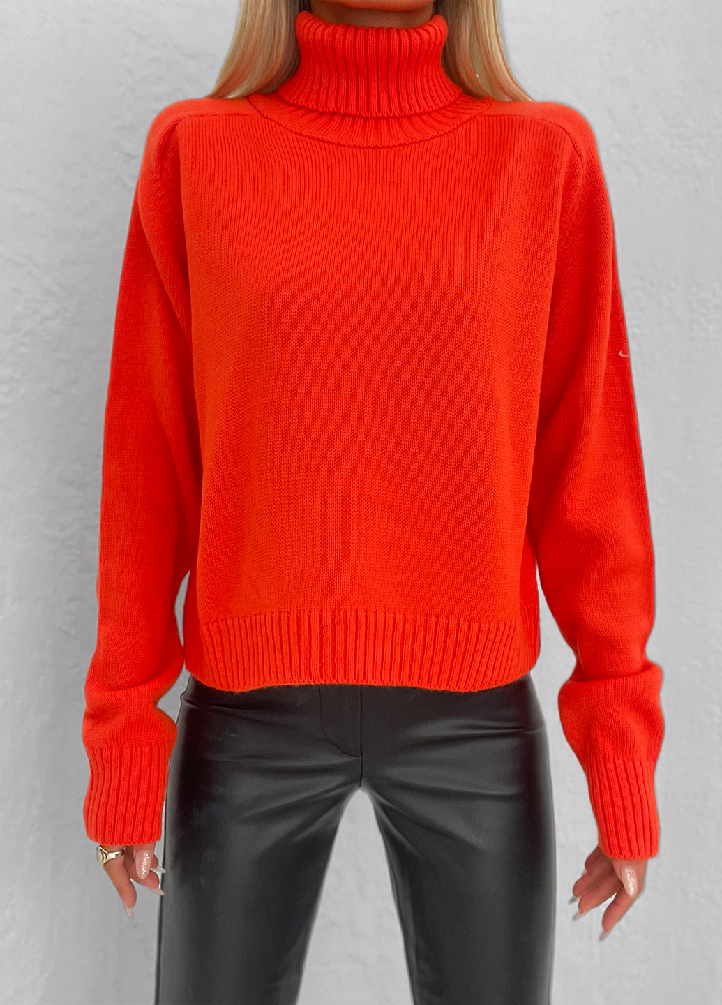 Червоний демісезонний светр SHEIN