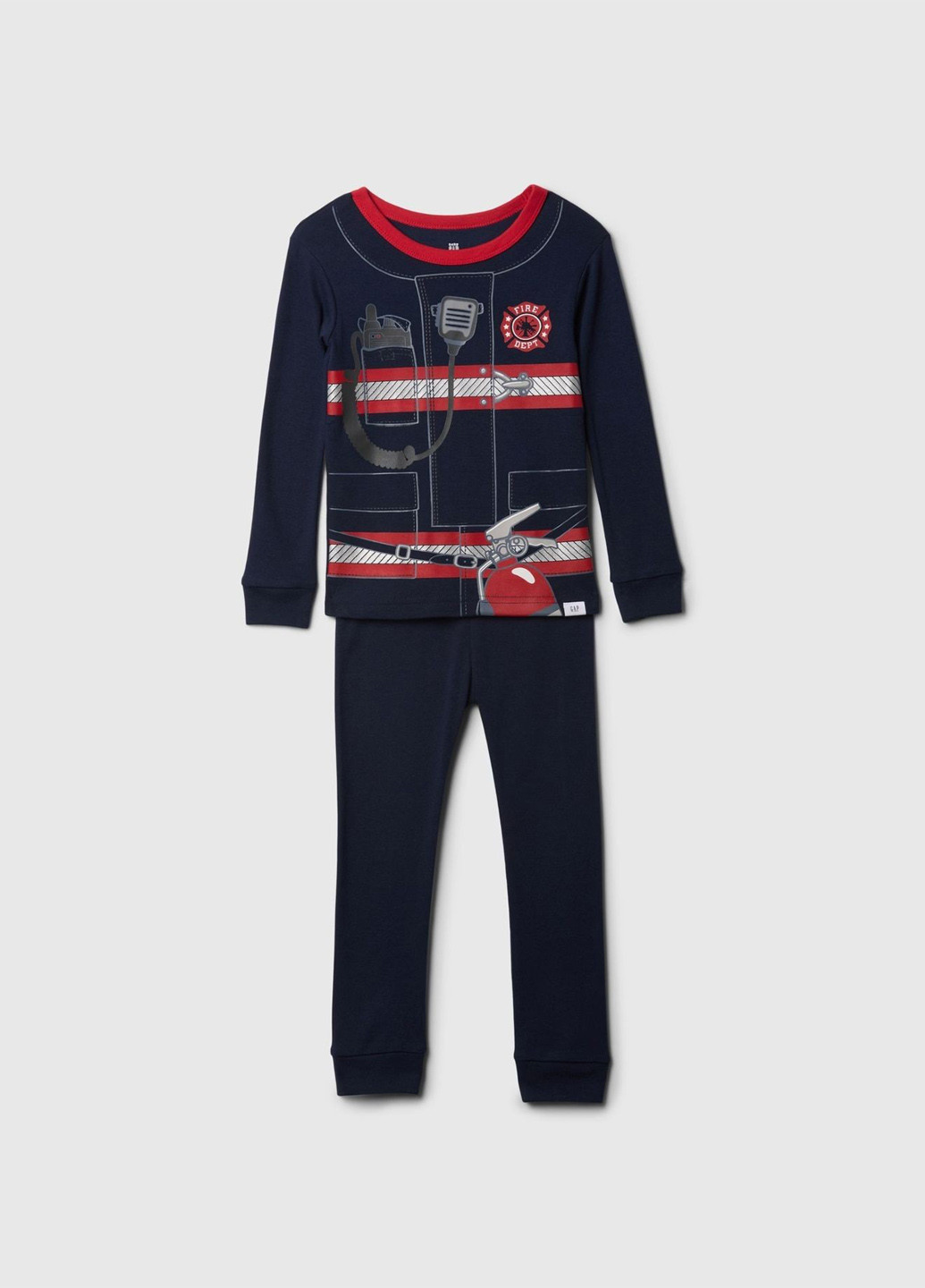 Синяя всесезон пижама (лонгслив, брюки) лонгслив + брюки Gap