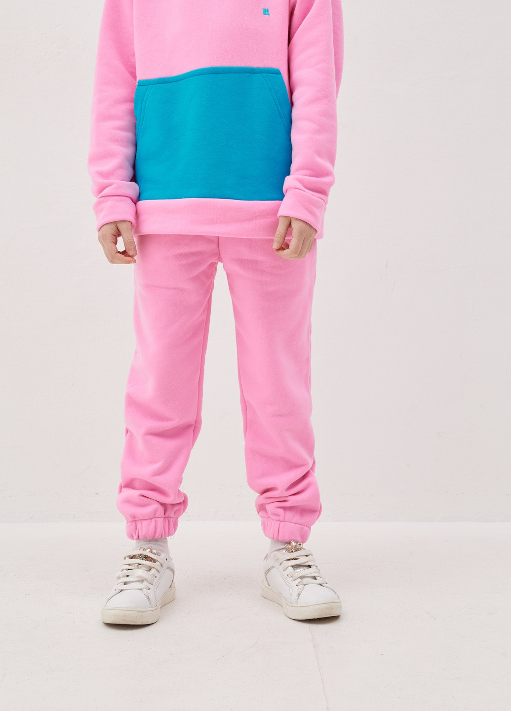 Розовый демисезонный детский спортивный повседневный костюм beauty Kindamor Beauty 2025