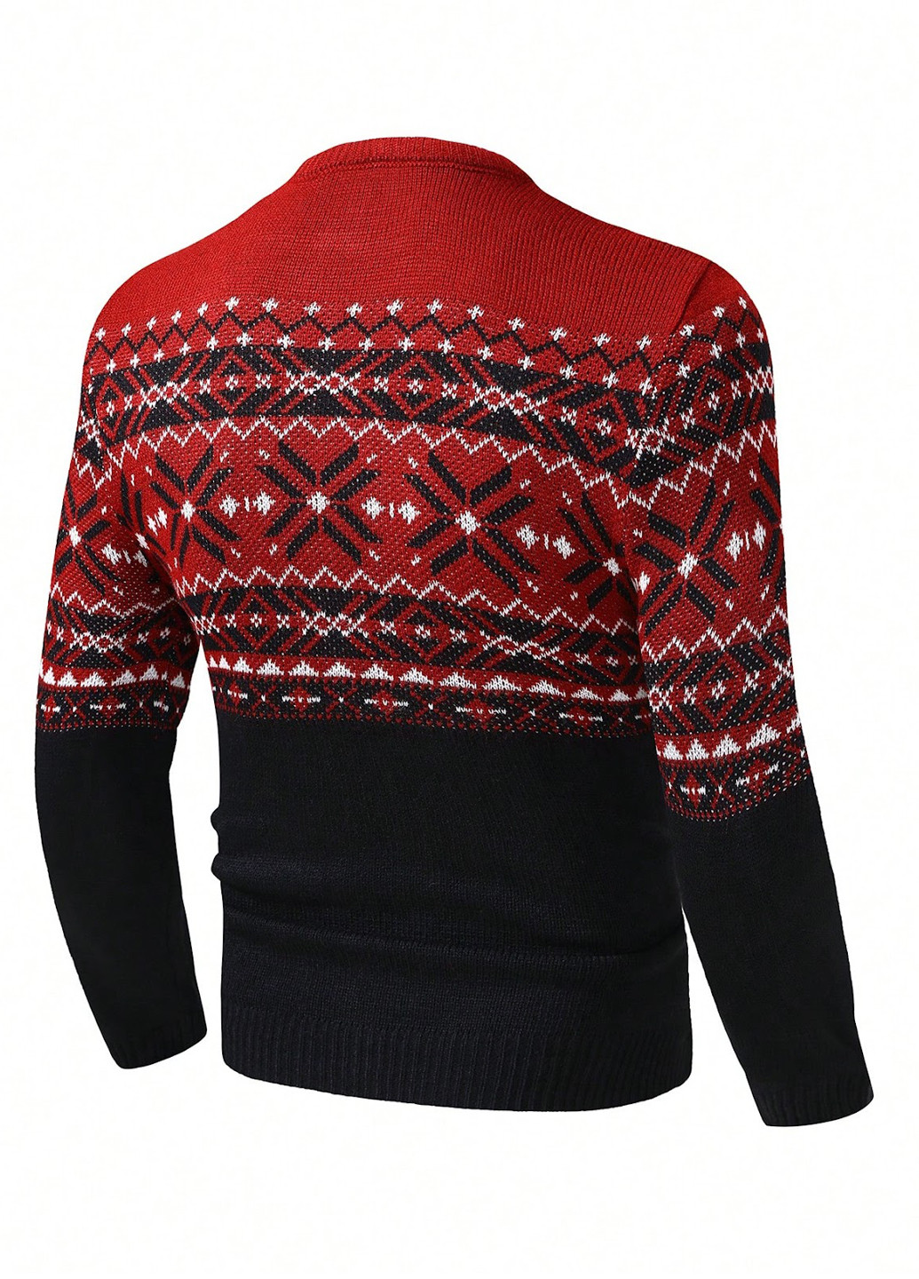 Комбинированный зимний джемпер джемпер SHEIN