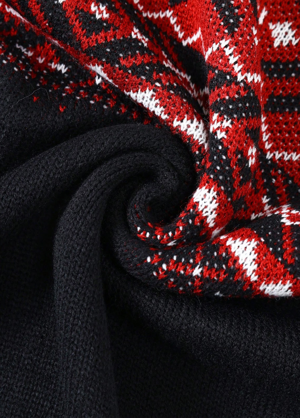 Комбинированный зимний джемпер джемпер SHEIN