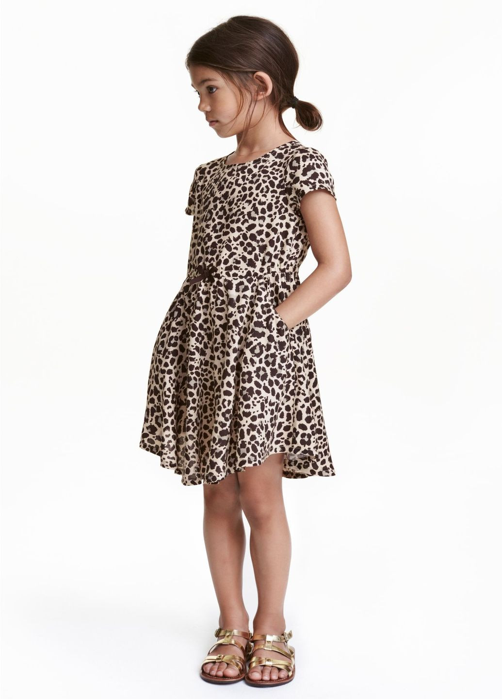 Бежевое платье H&M (194311671)