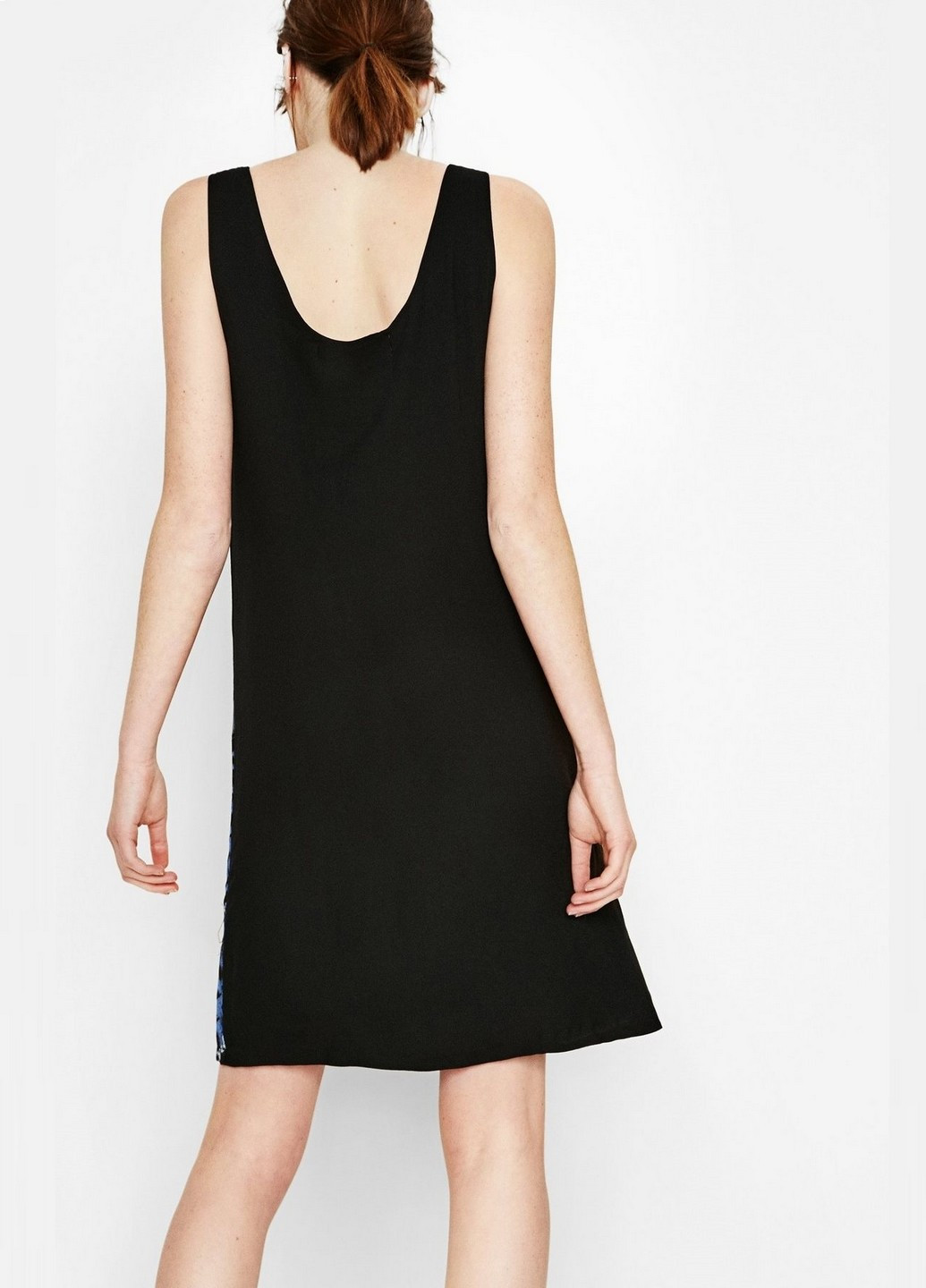 Чорна кежуал плаття, сукня а-силует Desigual з абстрактним візерунком
