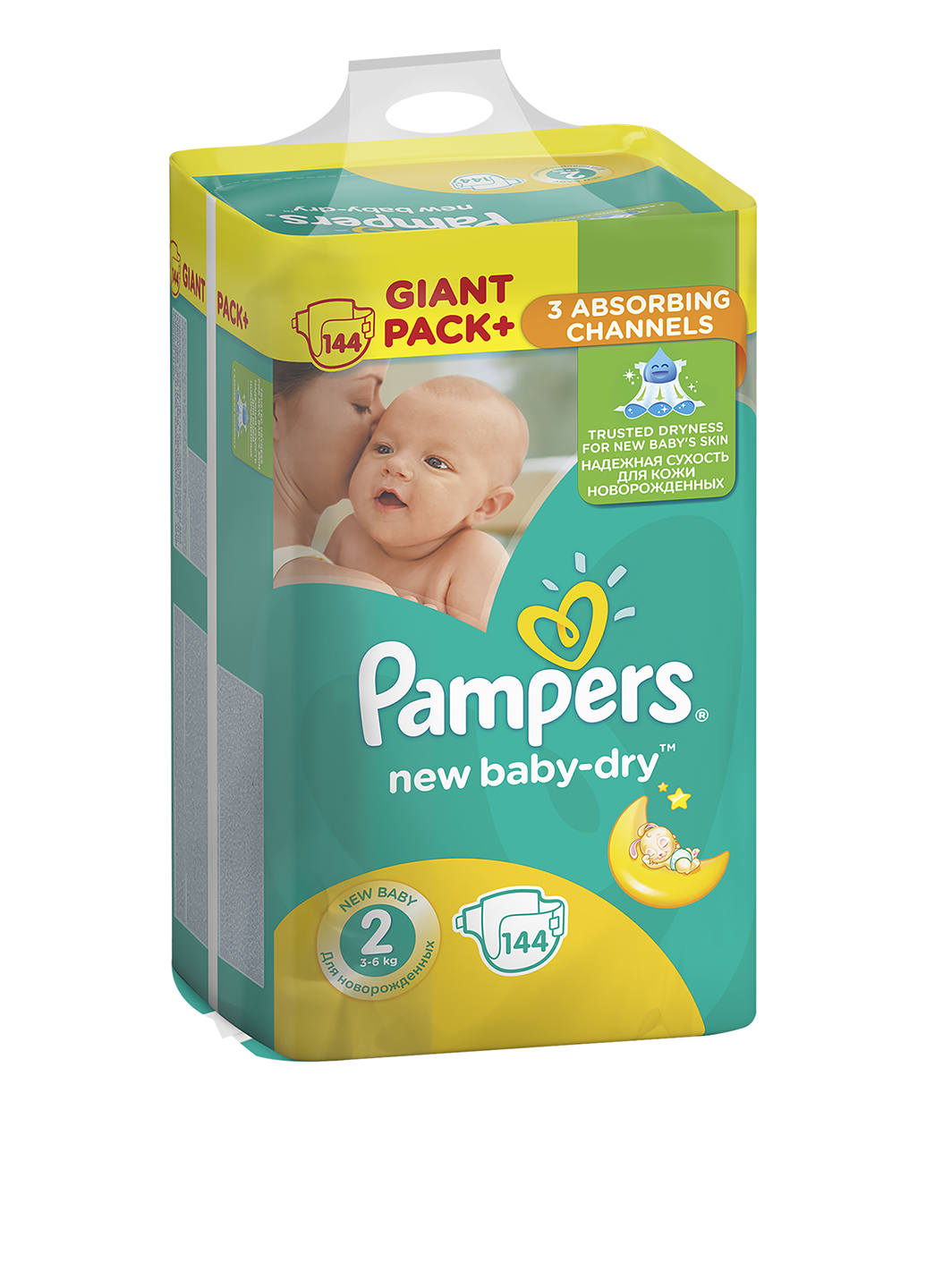 Підгузки New Baby-Dry 2 Mini (3-6 кг), 144 шт. Pampers (47181024)