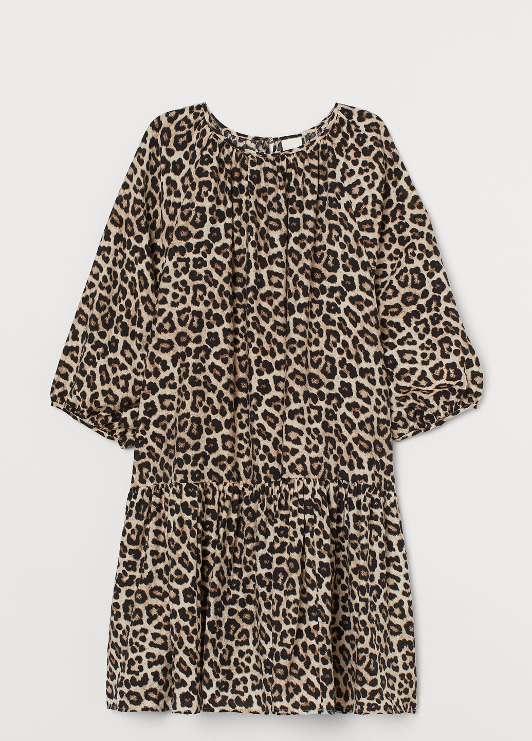 Коричнева кежуал плаття, сукня H&M леопардовий