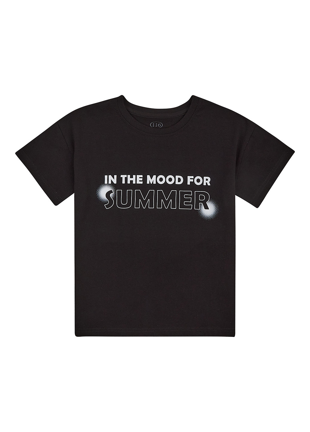 Чорна літня футболка Flamingo