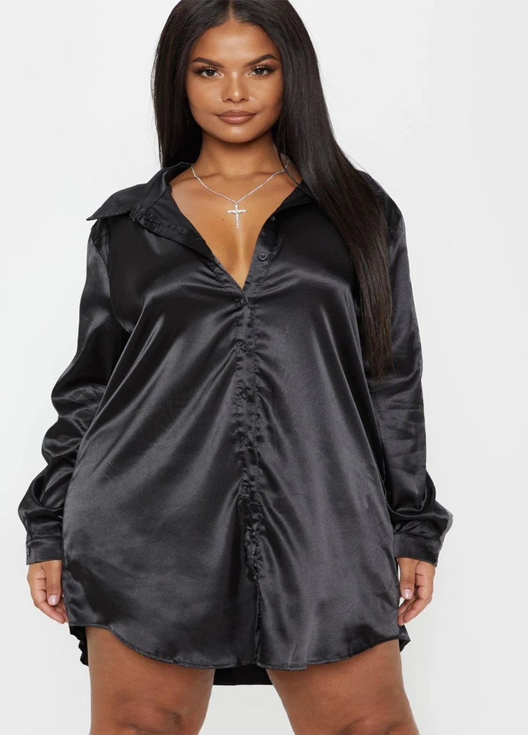 Чорна кежуал сукня PrettyLittleThing однотонна
