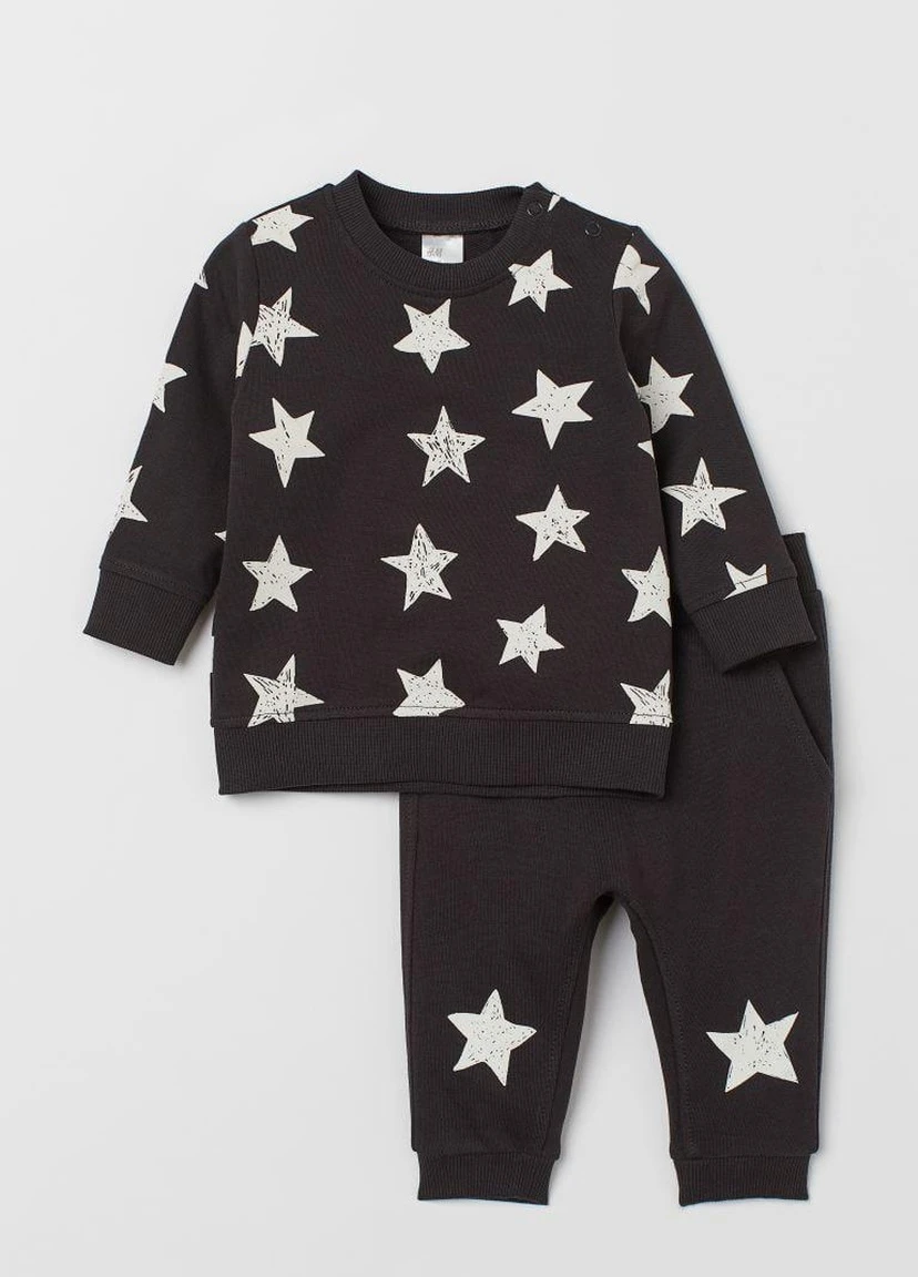 Черные кэжуал демисезонные брюки H&M