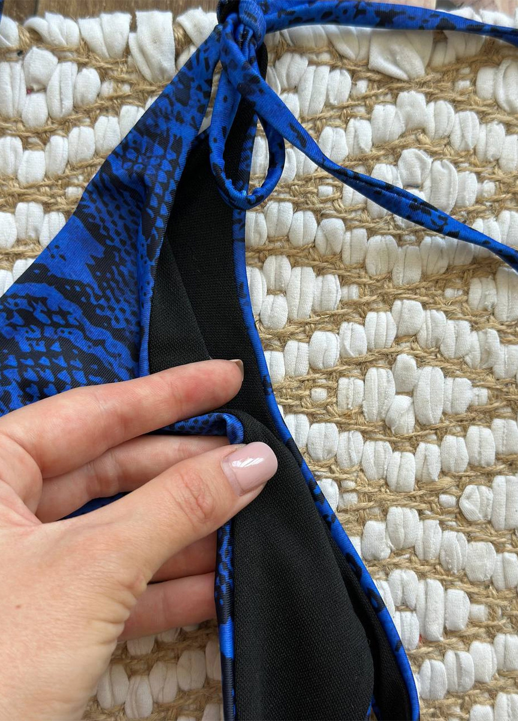 Синий летний раздельный купальник (лиф, трусики) раздельный NOVA VEGA