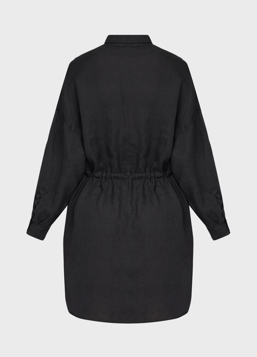 Черное кэжуал платье рубашка Replay однотонное