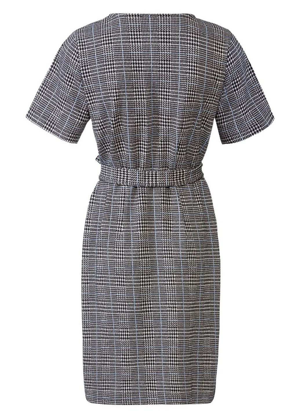 Черно-белое кэжуал платье футляр Esmara с геометрическим узором