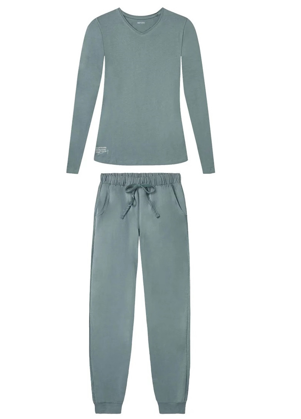 Мятная всесезон пижама (лонгслив, брюки) лонгслив + брюки Esmara