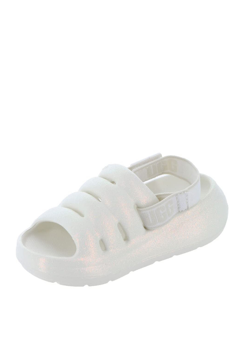 Молочные пляжные, кэжуал сандалии UGG на липучке