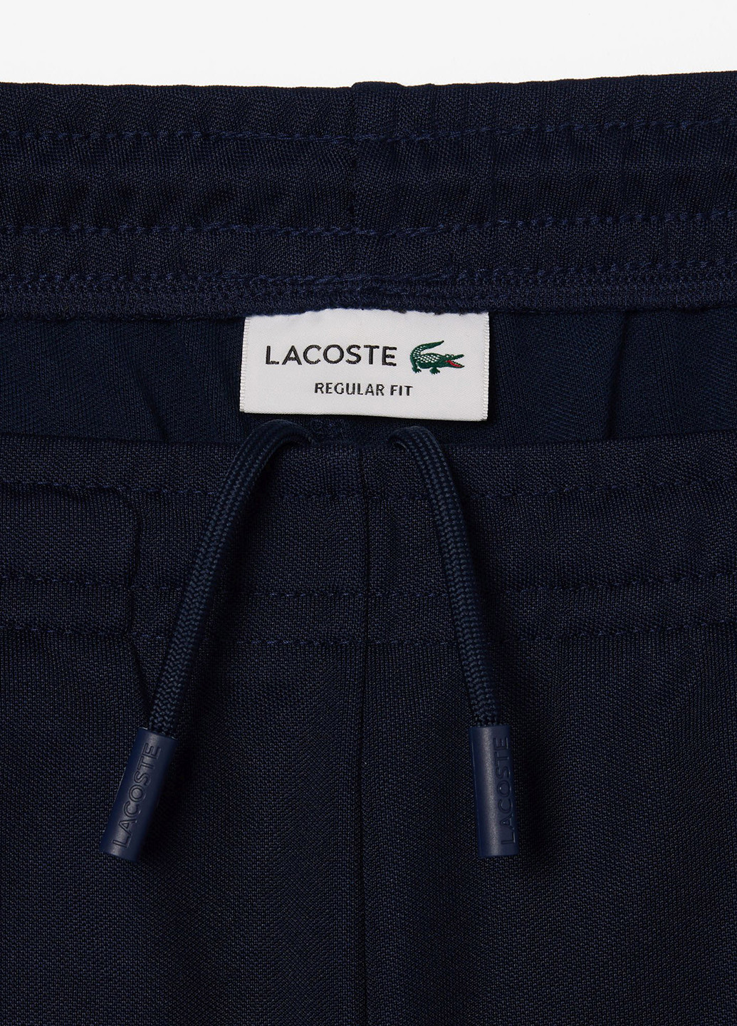 Темно-синие спортивные демисезонные прямые брюки Lacoste