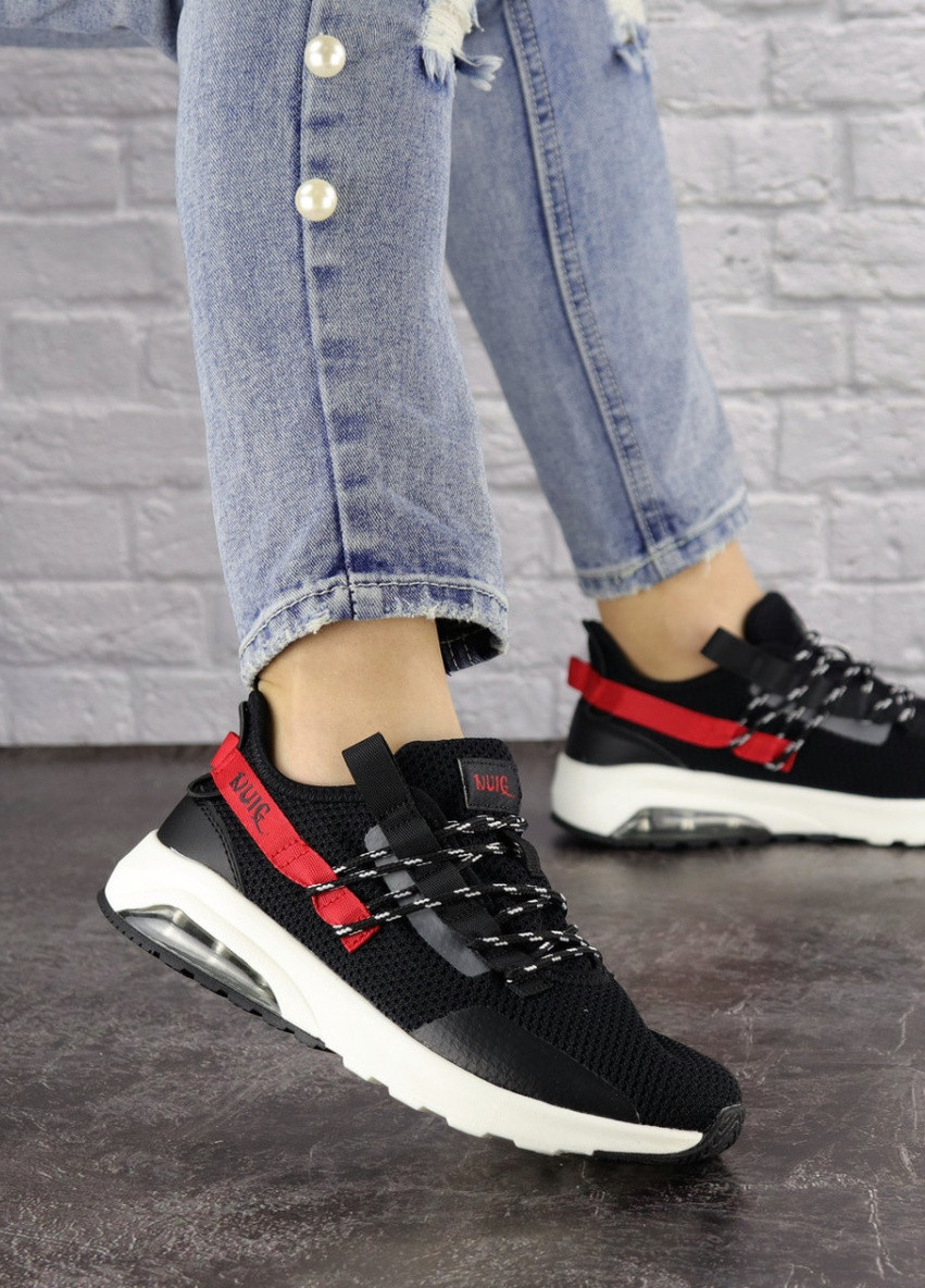 Женские кроссовки Ninja 1570 23 Черный Fashion комбинированные демисезоны (223576349)