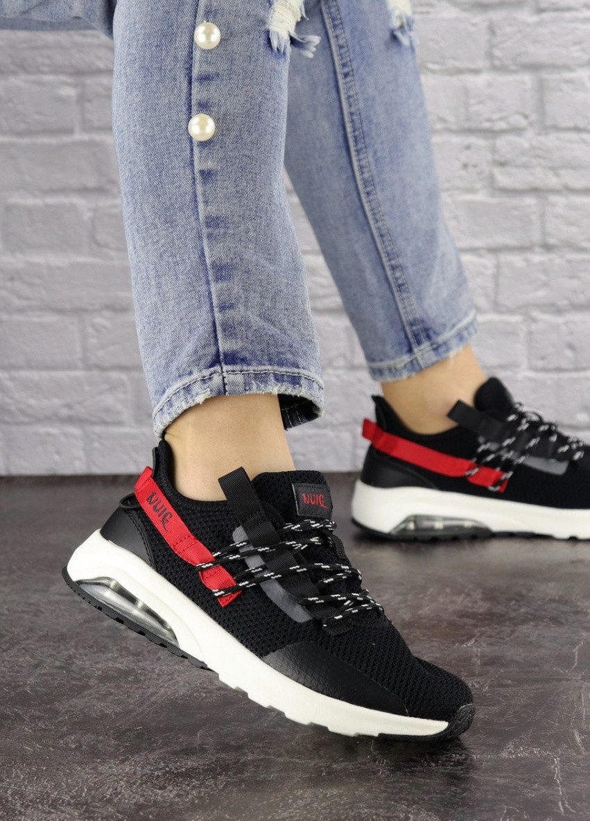 Женские кроссовки Ninja 1570 23 Черный Fashion комбинированные демисезоны (223576349)