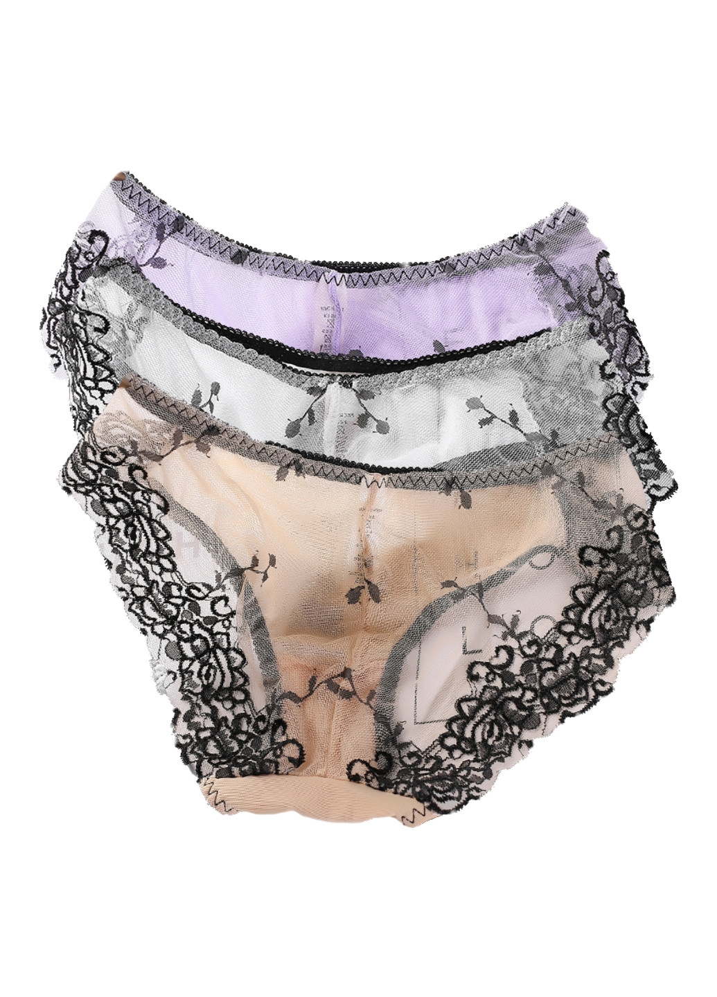 Трусики (3шт.) Woman Underwear слип однотонные комбинированные повседневные