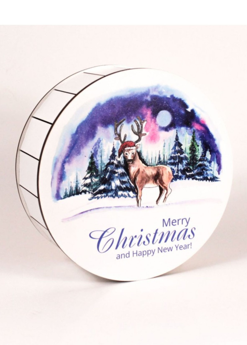 Коробка круглая "Merry Christmas" No Brand (256037204)
