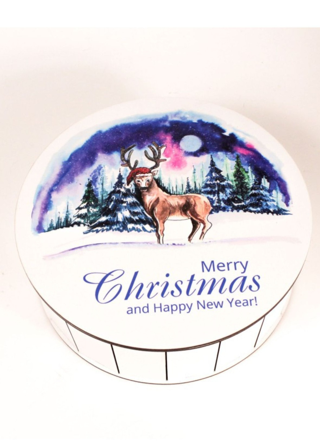 Коробка кругла "Merry Christmas" No Brand (256037204)