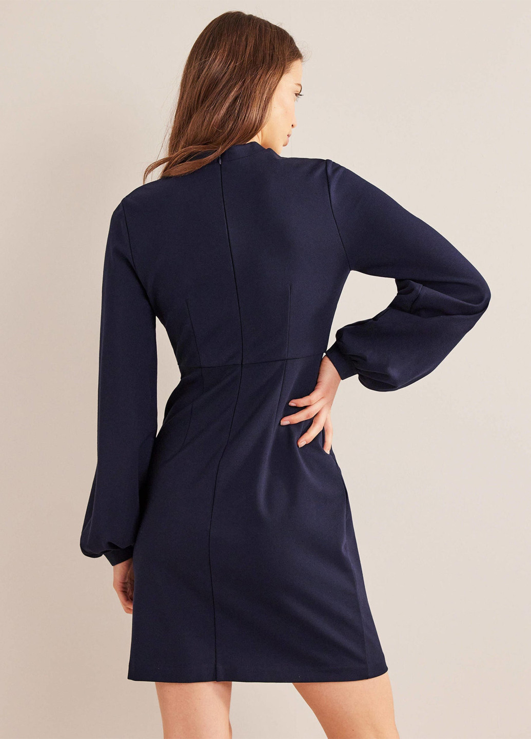 Темно-синее кэжуал платье футляр Boden однотонное