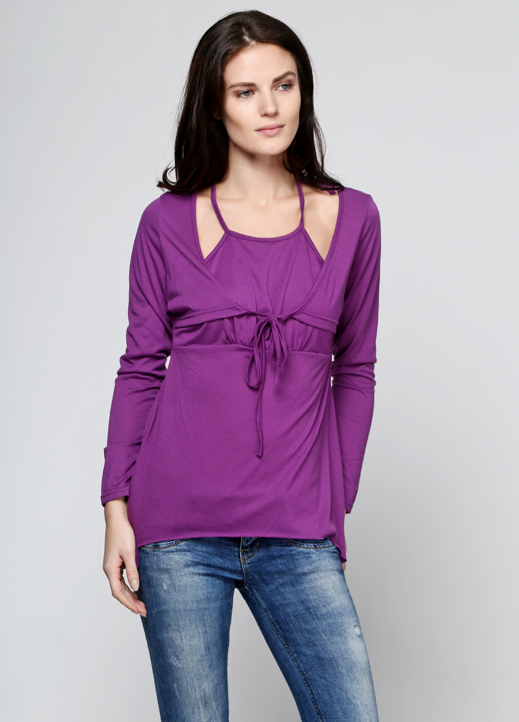Фіолетова демісезонна блуза Mtp