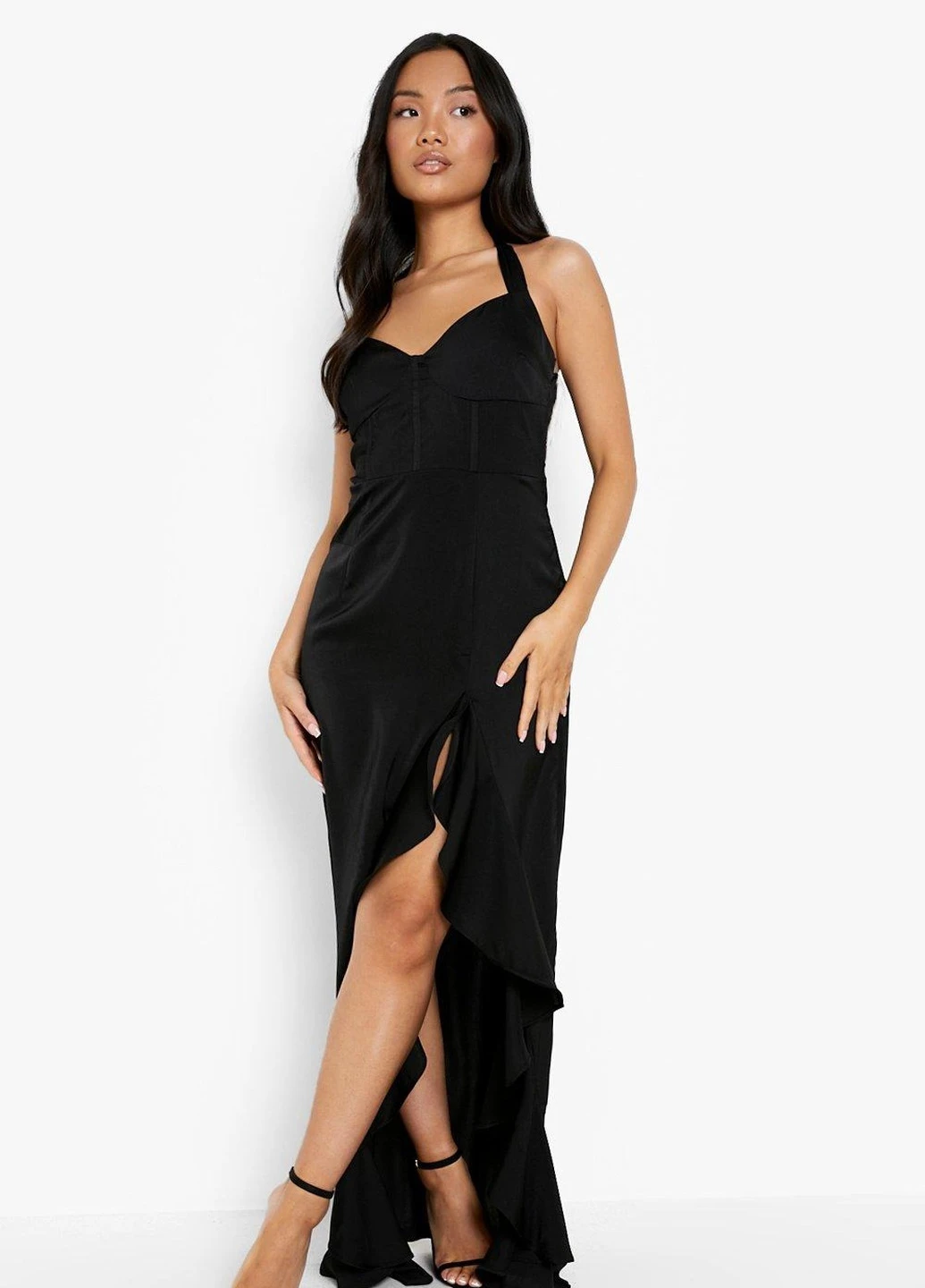 Черное платье Boohoo