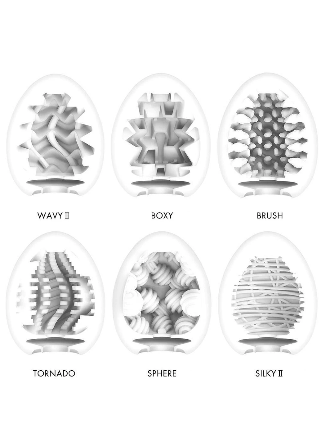 Набор Egg Standard Pack NEW (6 яиц) Tenga (252607225)