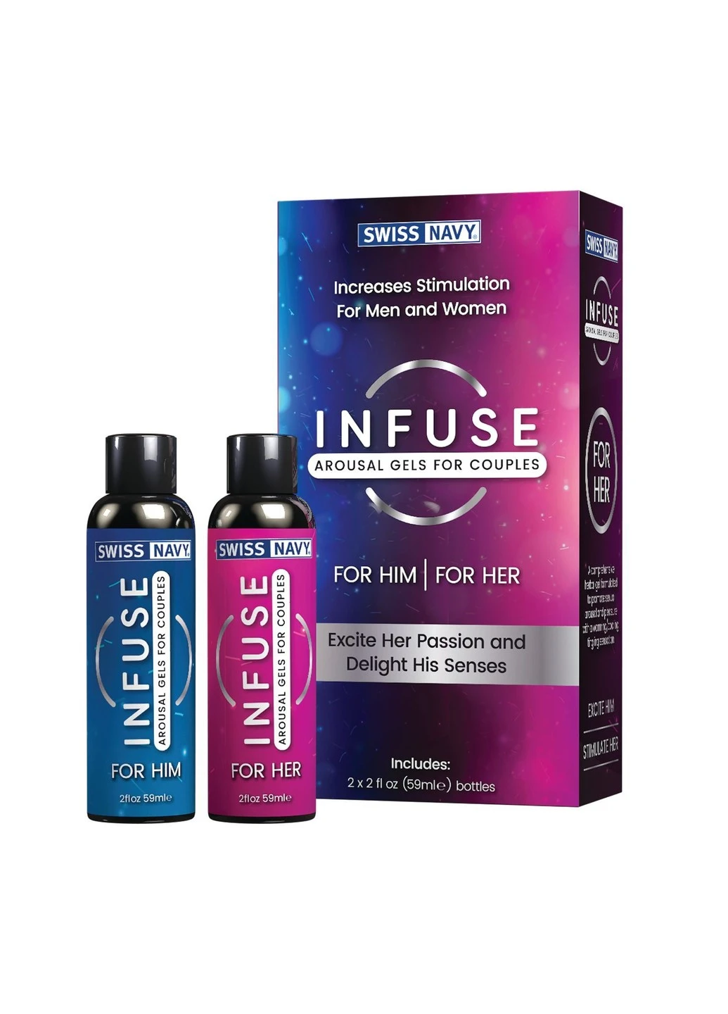 Возбуждающие гели для пар Infuse Arousal Gels for Couples 2 х 59 мл Swiss Navy (255169409)