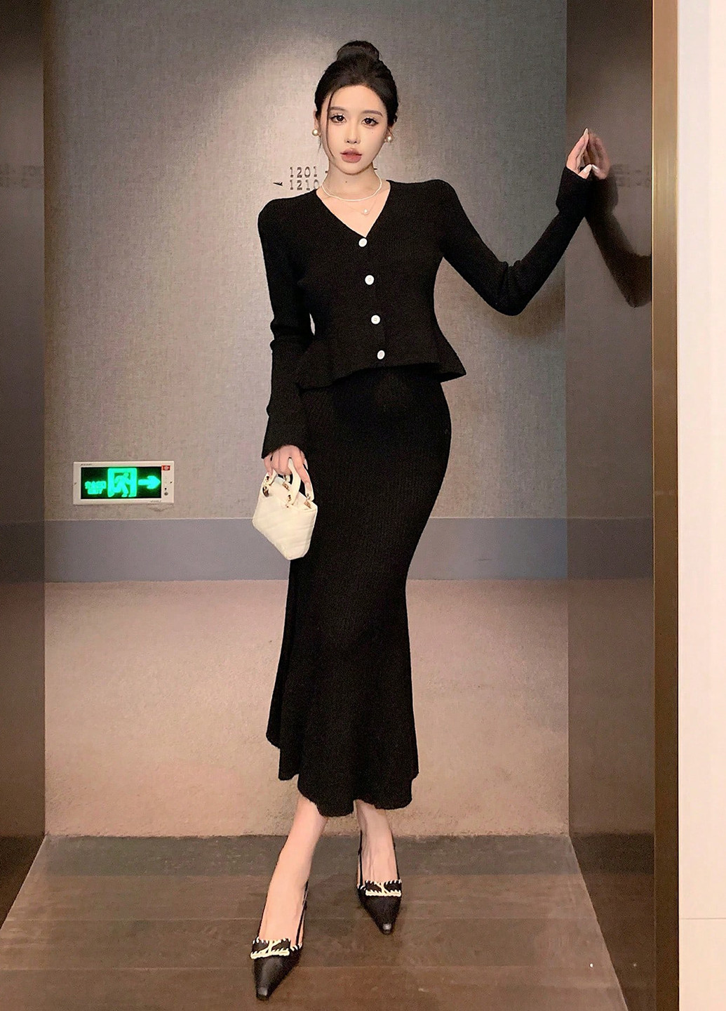 Костюм (кардиган, спідниця) SHEIN (340699622)