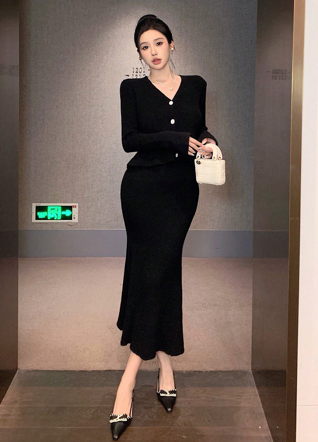 Костюм (кардиган, спідниця) SHEIN (340699622)