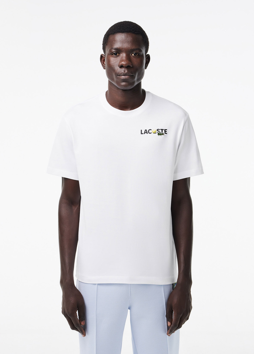 Белая футболка Lacoste