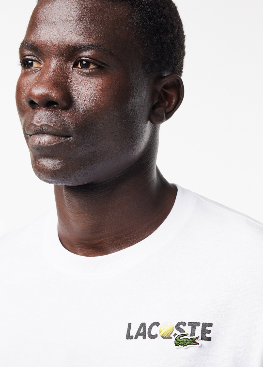 Белая футболка Lacoste