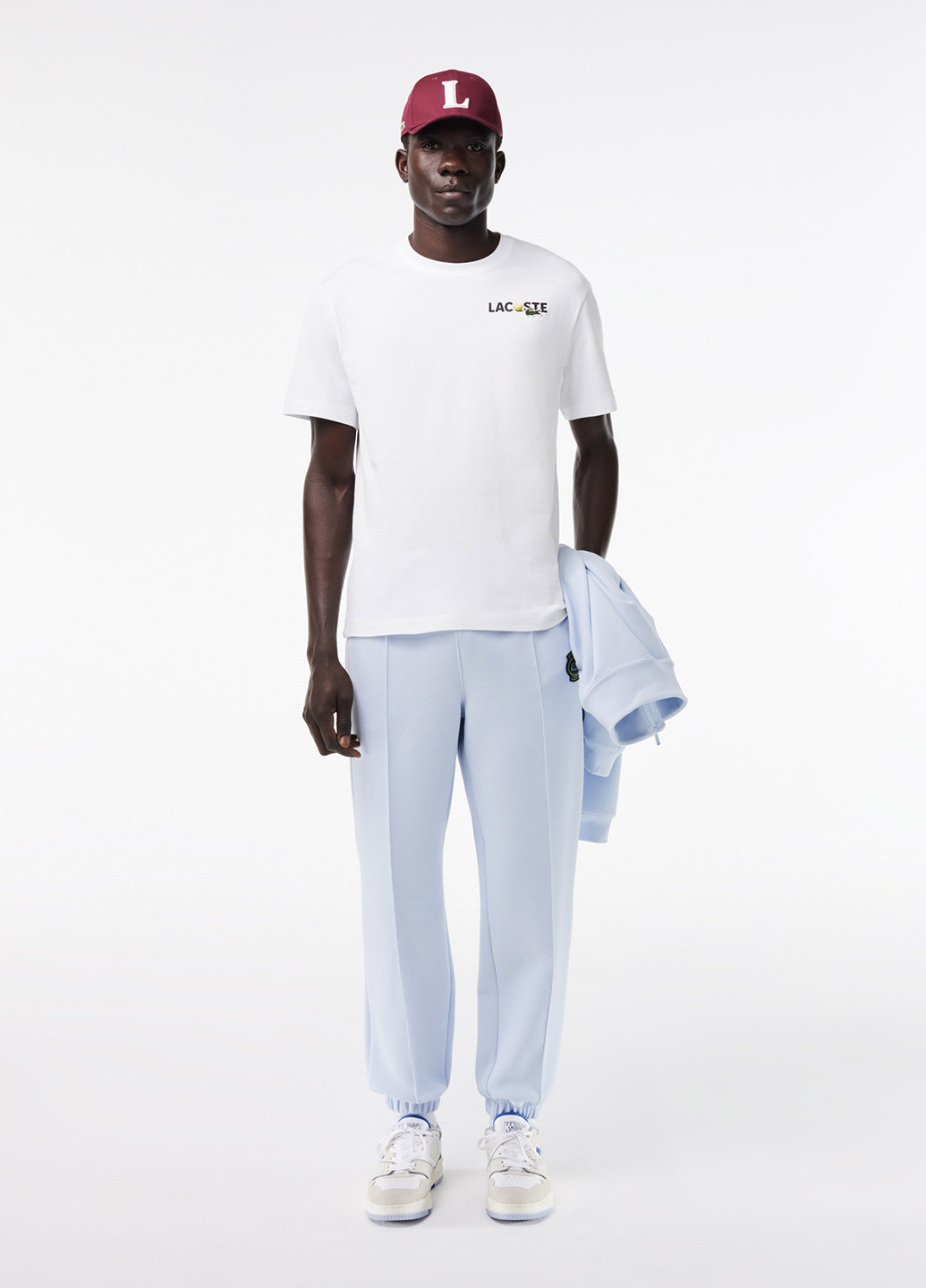 Белая футболка Lacoste