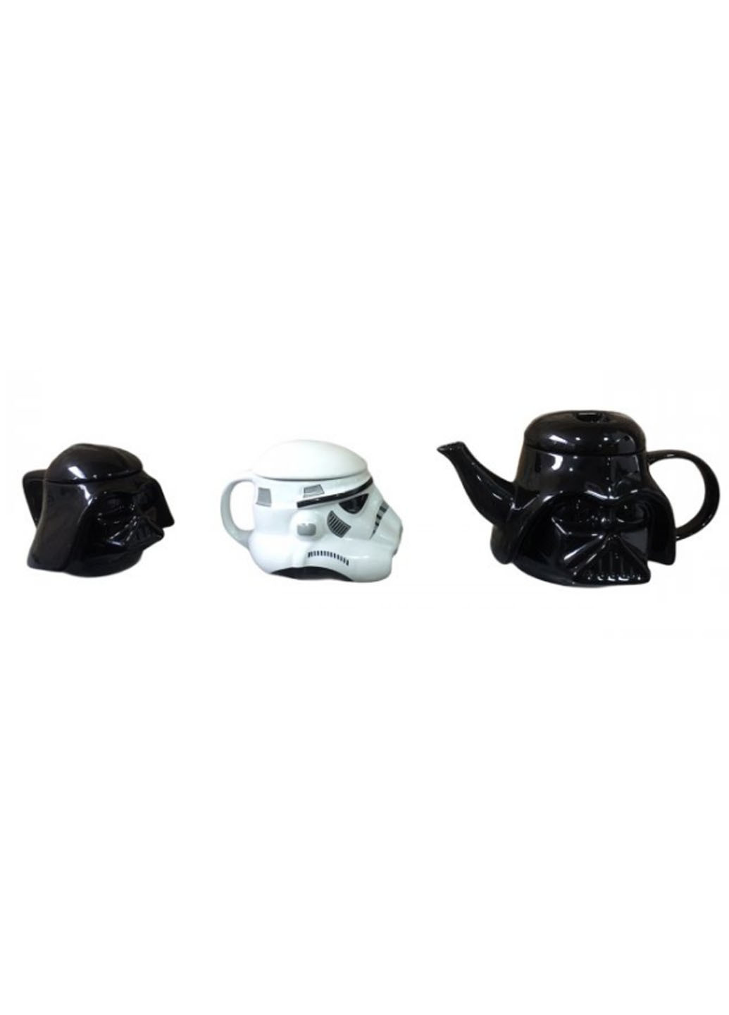Подарунковий набір чашка з кришкою Star Wars Дарт Вейдер і Штурмовик 3D і Заварник No Name (239130653)
