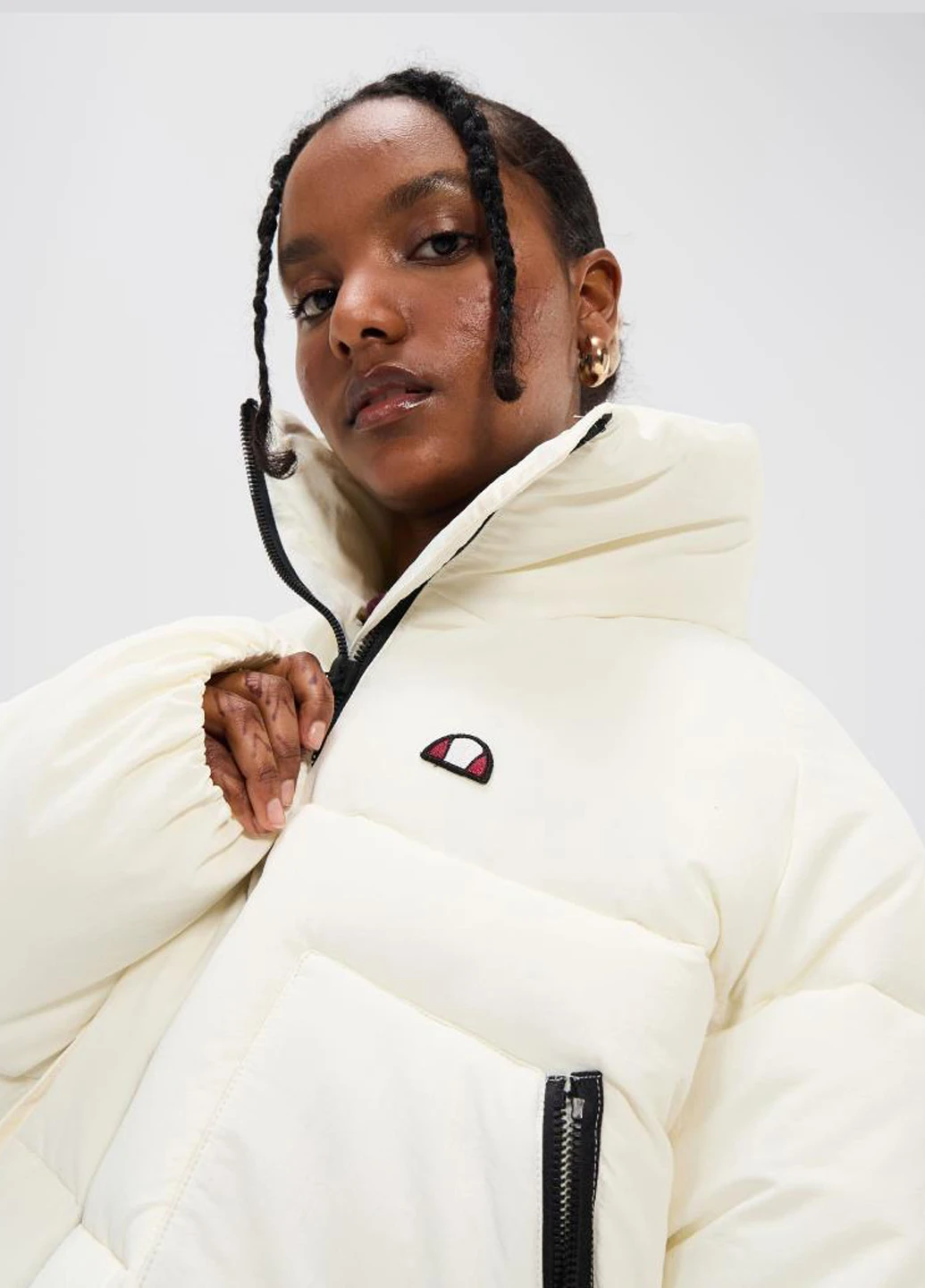 Молочна демісезонна куртка sgx21040-904 Ellesse Gaffer Padded Jacket