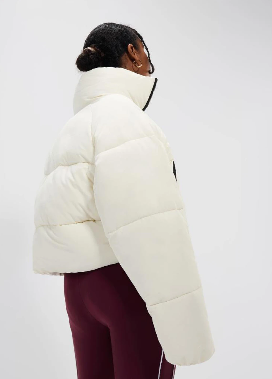 Молочна демісезонна куртка sgx21040-904 Ellesse Gaffer Padded Jacket