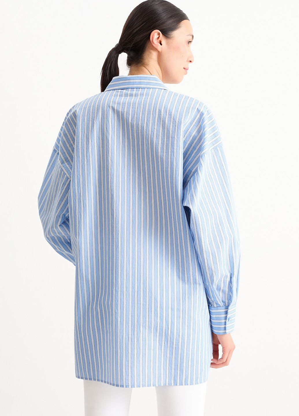 Голубой кэжуал рубашка в полоску C&A