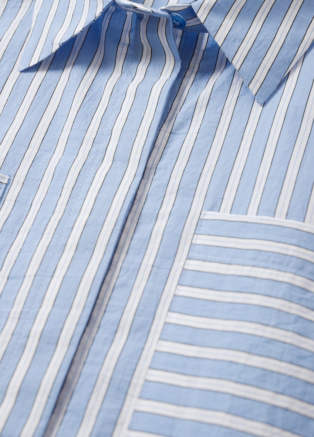 Голубой кэжуал рубашка в полоску C&A