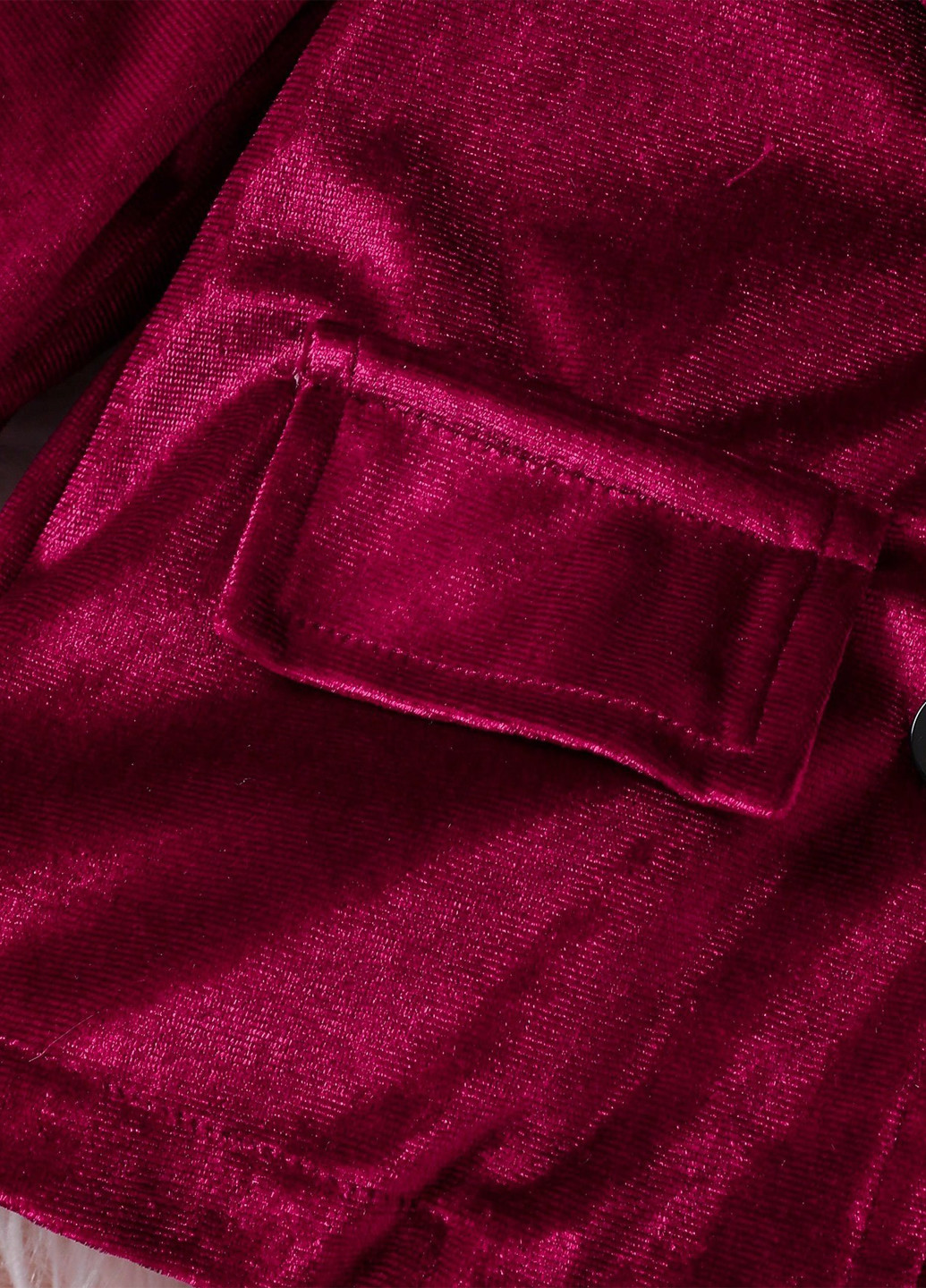 Бордовий демісезонний костюм (жакет, штани) брючний SHEIN