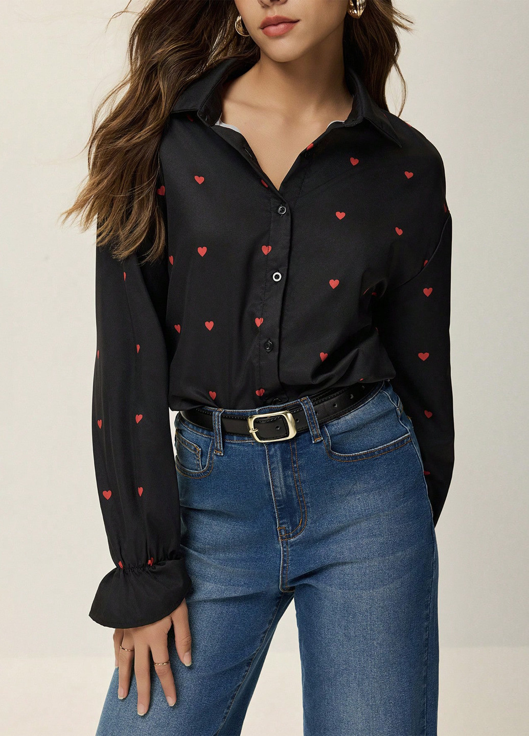 Чёрная блуза SHEIN