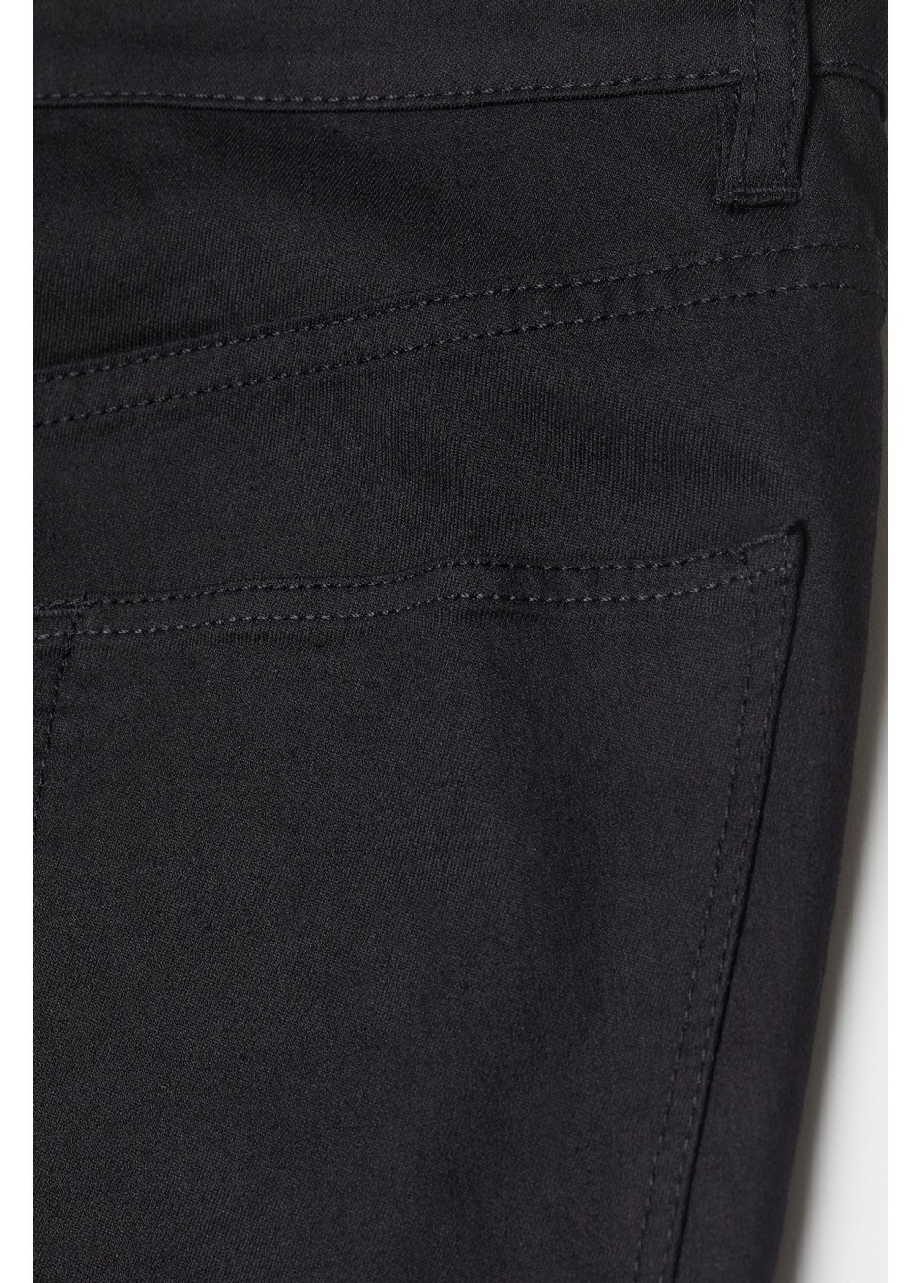 Шорты джинсовые H&M однотонные чёрные джинсовые