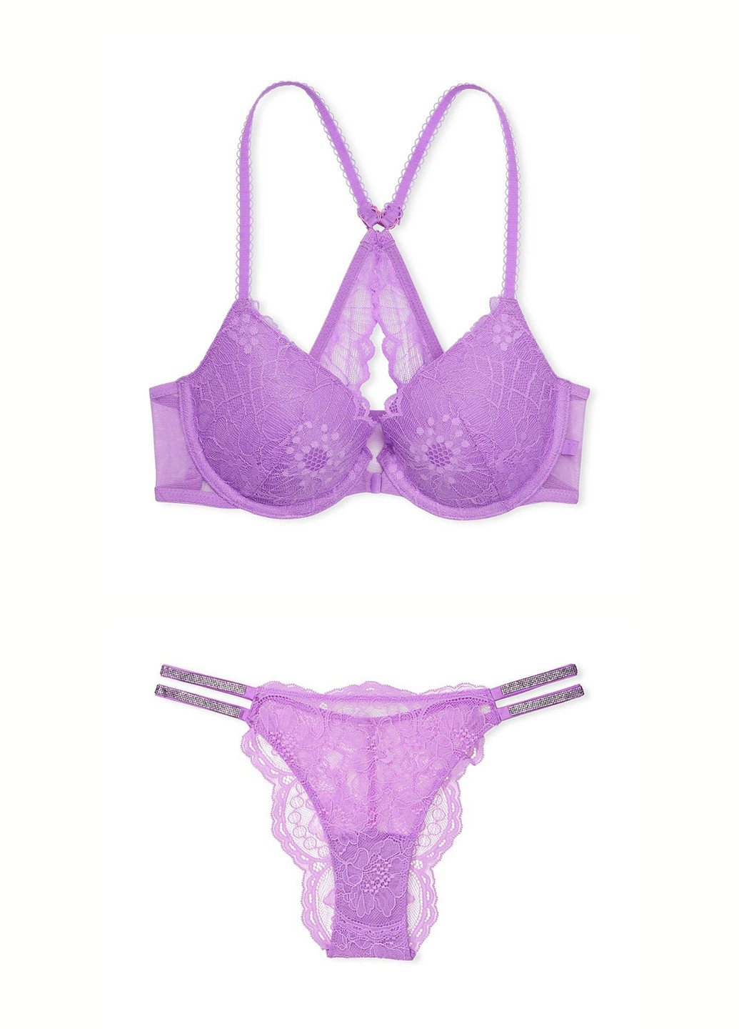 Сиреневый демисезонный комплект (бюстгальтер, трусики) Victoria's Secret