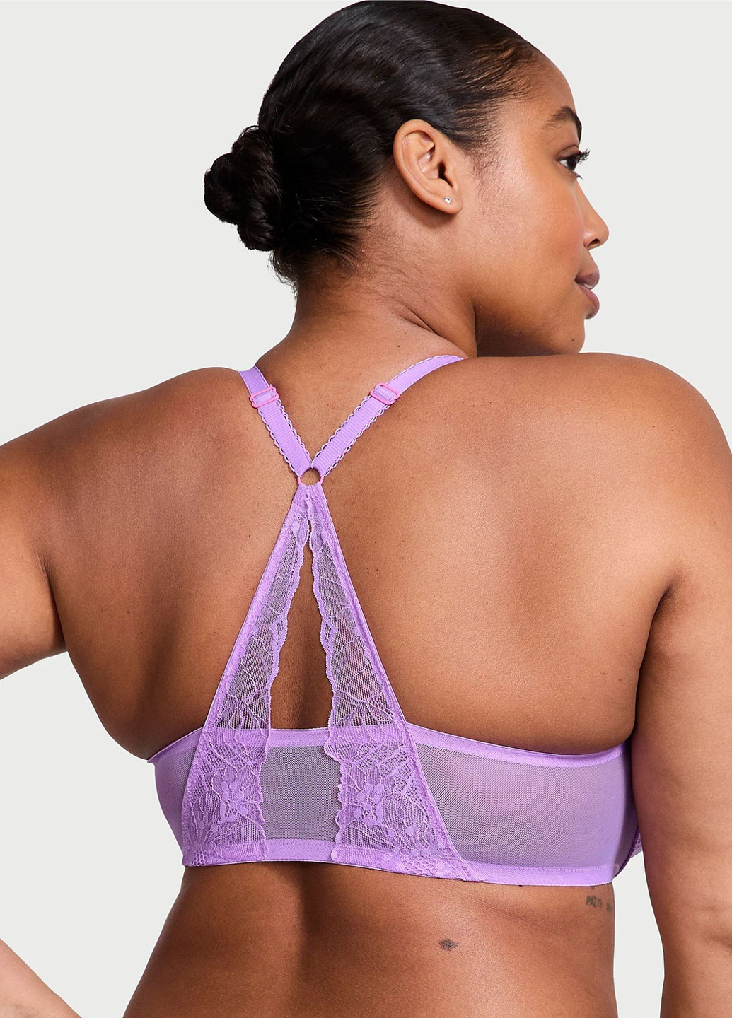 Сиреневый демисезонный комплект (бюстгальтер, трусики) Victoria's Secret