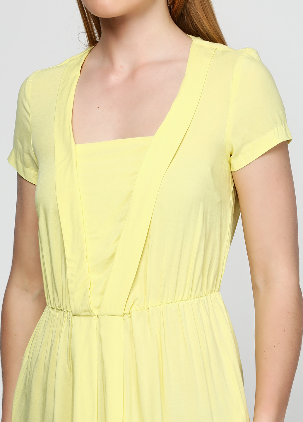Желтое кэжуал платье 27 Quai De Seine однотонное